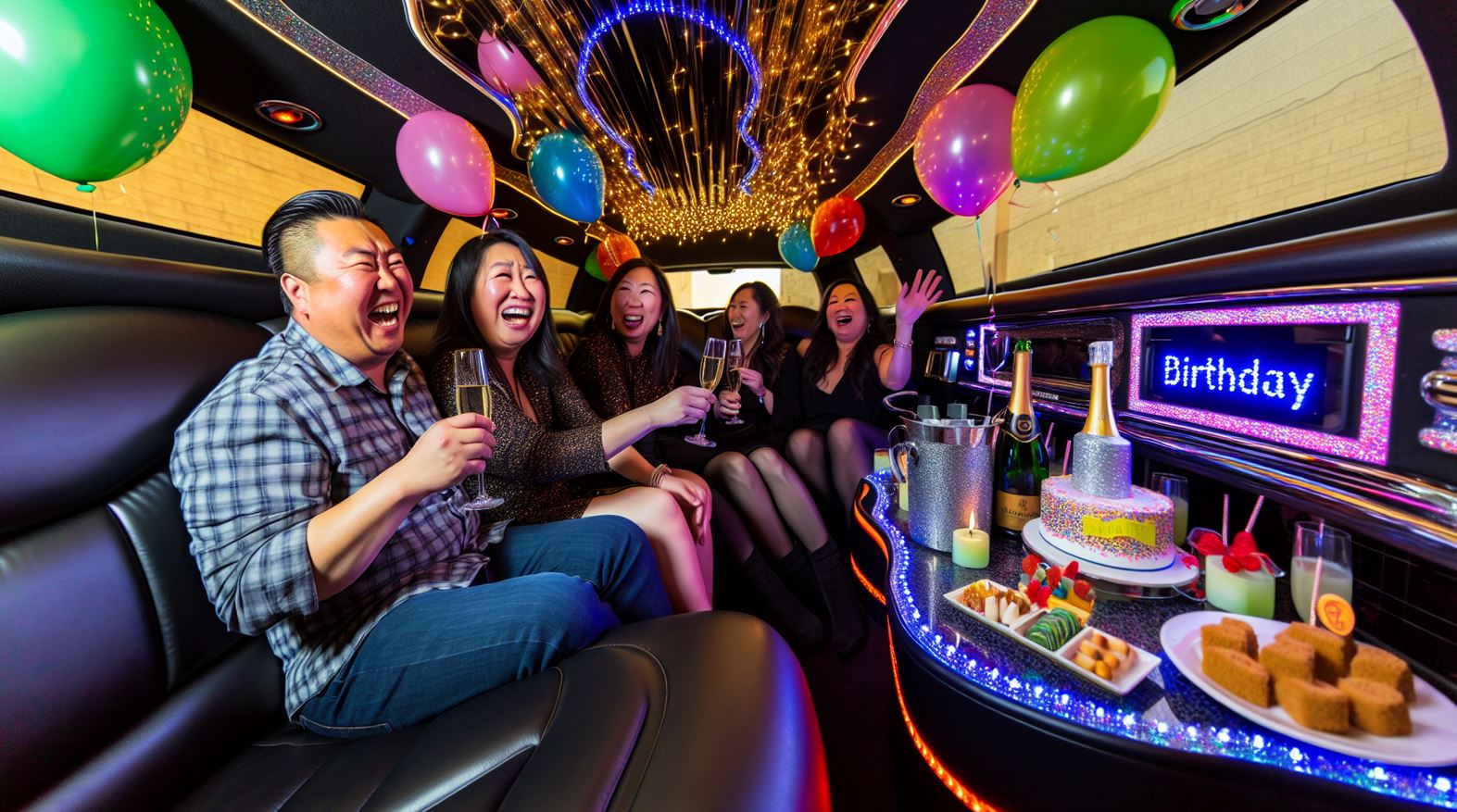 Birthday Party Limousine Transportation